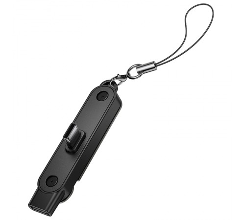 Перехідник Hoco UA47A Type-C male to Type-C female adapter Black