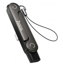 Перехідник Hoco UA47 Lightning male to Type-C female adapter Black