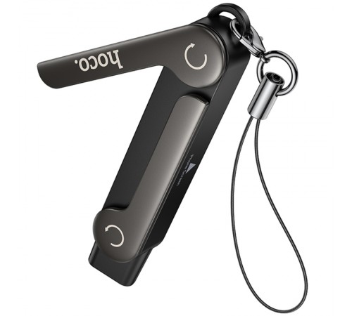 Перехідник Hoco UA47 Lightning male to Type-C female adapter Black
