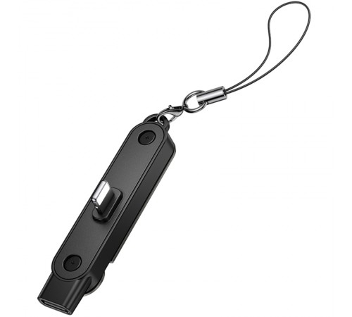 Перехідник Hoco UA47 Lightning male to Type-C female adapter Black