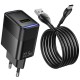 МЗП Hoco CS111A Lounge PD22.5W (1USB-C) + кабель USB to Type-C Black