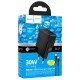 МЗП Hoco CS112A Lounge PD30W+QC3.0 (1USB-A/1C) + кабель Type-C to Type-C Black