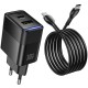 МЗП Hoco CS112A Lounge PD30W+QC3.0 (1USB-A/1C) + кабель Type-C to Type-C Black