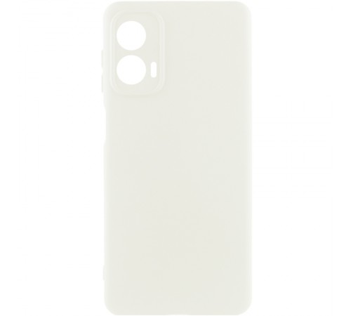 Чохол Silicone Cover Ummi Lakshmi Full Camera (AA) для Motorola Moto G24 Білий / White