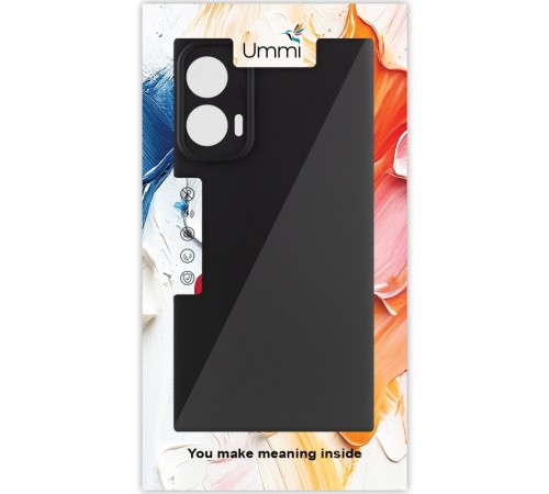 Чохол Silicone Cover Ummi Lakshmi Full Camera (AA) для Motorola Moto G24 Чорний / Black
