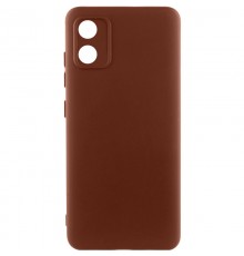 Чохол Silicone Cover Ummi Lakshmi Full Camera (AA) для Motorola Moto E13 Коричневий / Brown