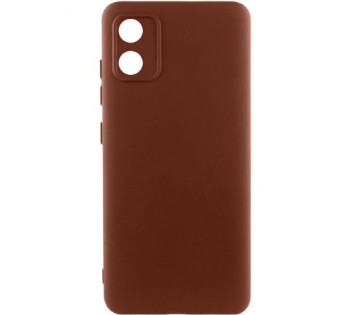 Чохол Silicone Cover Ummi Lakshmi Full Camera (AA) для Motorola Moto E13 Коричневий / Brown