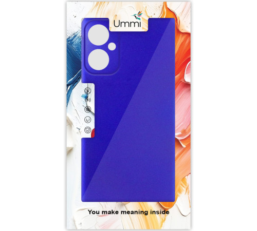 Чохол Silicone Cover Ummi Lakshmi Full Camera (AA) для Motorola Moto G14 Синій / Iris