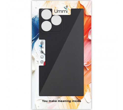 Чохол Silicone Cover Ummi Lakshmi Full Camera (AA) для Realme Note 50 5G Чорний / Black