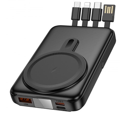 Портативний ЗП Power Bank Hoco J135 Rico 22.5W+PD20W з БЗП 10000 mAh Black