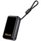 Портативний ЗП Power Bank Hoco Q54 Shine PD45W with cable 20000 mAh Metal gray