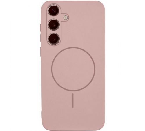 Чохол Silicone Cover Lakshmi Full Camera (AA) with Magnetic Fit для Samsung Galaxy A37 5G Рожевий / Pink Sand