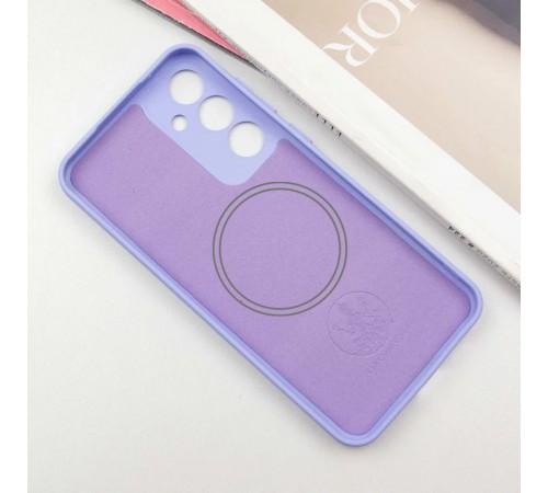 Чохол Silicone Cover Lakshmi Full Camera (AA) with Magnetic Fit для Samsung Galaxy A37 5G Бузковий / Dasheen