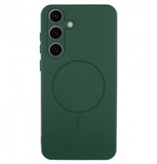 Чохол Silicone Cover Lakshmi Full Camera (AA) with Magnetic Fit для Samsung Galaxy A37 5G Зелений / Dark green
