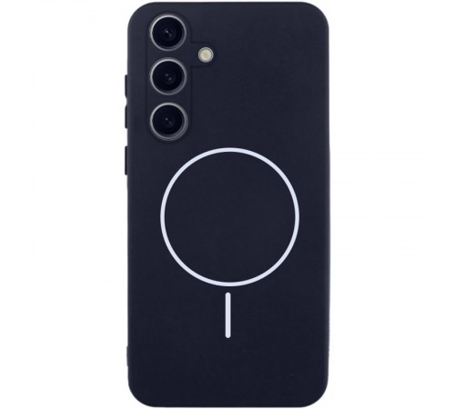 Чохол Silicone Cover Lakshmi Full Camera (AA) with Magnetic Fit для Samsung Galaxy A57 5G Темно-синій / Midnight blue