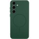 Чохол Silicone Cover Lakshmi Full Camera (AA) with Magnetic Fit для Samsung Galaxy A57 5G Зелений / Dark green