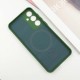Чохол Silicone Cover Lakshmi Full Camera (AA) with Magnetic Fit для Samsung Galaxy A57 5G Зелений / Dark green