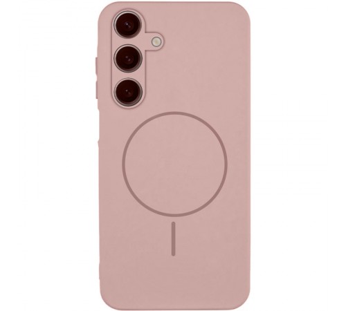 Чохол Silicone Cover Lakshmi Full Camera (AA) with Magnetic Fit для Samsung Galaxy A17 4G/5G Рожевий / Pink Sand