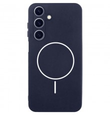 Чохол Silicone Cover Lakshmi Full Camera (AA) with Magnetic Fit для Samsung Galaxy A17 4G/5G Темно-синій / Midnight blue