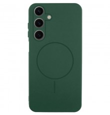 Чохол Silicone Cover Lakshmi Full Camera (AA) with Magnetic Fit для Samsung Galaxy A17 4G/5G Зелений / Dark green