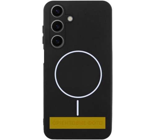 Чохол Silicone Cover Lakshmi Full Camera (AA) with Magnetic Fit для Samsung Galaxy A07 Чорний / Black