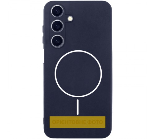 Чохол Silicone Cover Lakshmi Full Camera (AA) with Magnetic Fit для Samsung Galaxy A07 Темно-синій / Midnight blue