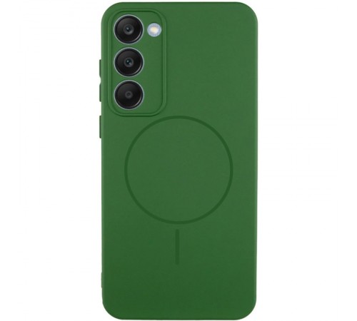 Чохол Silicone Cover Lakshmi Full Camera (AA) with Magnetic Fit для Xiaomi Redmi 15 (EU) Зелений / Dark green
