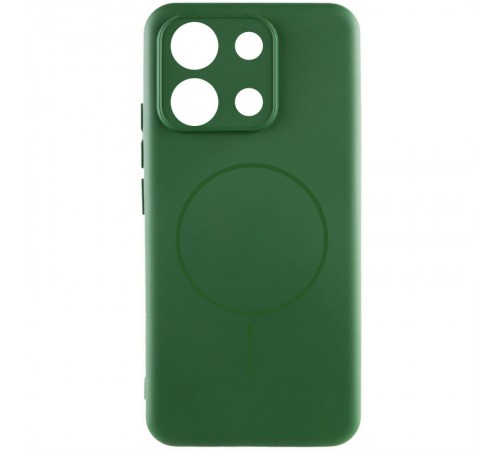 Чохол Silicone Cover Lakshmi Full Camera (AA) with Magnetic Fit для Xiaomi Redmi 15C (Global) Зелений / Dark green