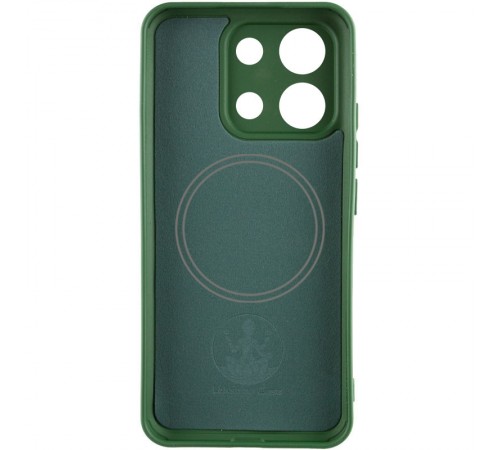 Чохол Silicone Cover Lakshmi Full Camera (AA) with Magnetic Fit для Xiaomi Redmi 15C (Global) Зелений / Dark green
