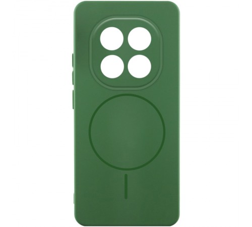 Чохол Silicone Cover Lakshmi Full Camera (AA) with Magnetic Fit для Xiaomi Redmi Note 15 Pro+ 5G Зелений / Dark green
