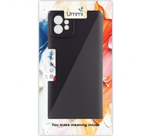 Чохол Silicone Cover Ummi Lakshmi Full Camera (AA) для Motorola Moto G32 Чорний / Black