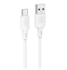 Дата кабель Borofone BX113 Lenny USB to Type-C 3A (1m) White