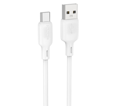 Дата кабель Borofone BX113 Lenny USB to Type-C 3A (1m) White