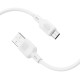 Дата кабель Borofone BX113 Lenny USB to MicroUSB 2.4A (1m) White