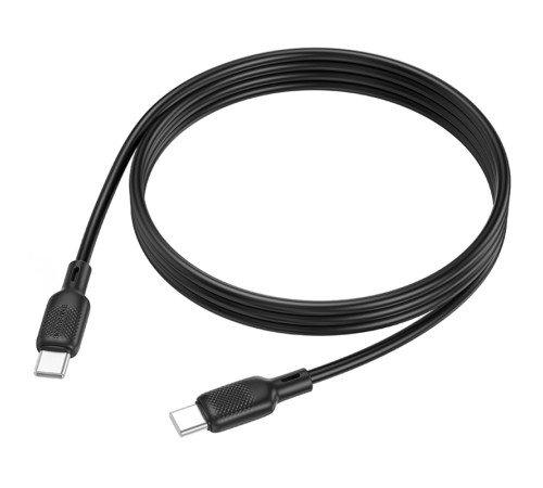 Дата кабель Borofone BX113 Lenny Type-C to Type-C 60W (1m) Black