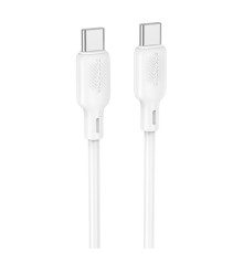 Дата кабель Borofone BX113 Lenny Type-C to Type-C 60W (1m) White