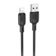 Дата кабель Borofone BX113 Lenny USB to Lightning 2.4A (1m) Black