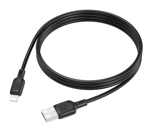 Дата кабель Borofone BX113 Lenny USB to Lightning 2.4A (1m) Black