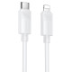 Дата кабель Borofone BX123 Leya Type-C to Lightning 30W (1m) White
