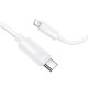 Дата кабель Borofone BX123 Leya Type-C to Lightning 30W (1m) White