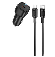 АЗП Borofone BZ34A Cloud PD20W (1USB-C) + кабель Type-C to Type-C Black