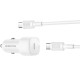 АЗП Borofone BZ34A Cloud PD20W (1USB-C) + кабель Type-C to Type-C White