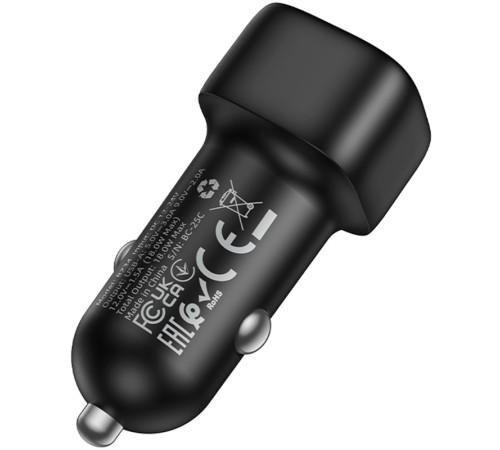 АЗП Borofone BZ34 Cloud QC3.0 18W (1USB-A) Black