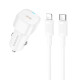 АЗП Borofone BZ34A Cloud PD20W (1USB-C) + кабель Type-C to Lightning White