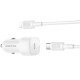 АЗП Borofone BZ34A Cloud PD20W (1USB-C) + кабель Type-C to Lightning White