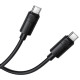 Дата кабель Borofone BX123 Leya Type-C to Type-C 60W (1m) Black