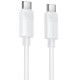 Дата кабель Borofone BX123 Leya Type-C to Type-C 60W (1m) White