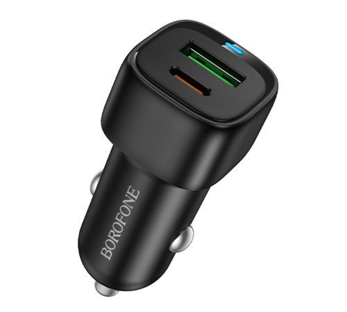 АЗП Borofone BZ34B Cloud PD20W+QC3.0 total 38W (1USB-A/1C) Black