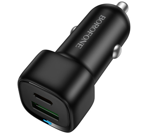 АЗП Borofone BZ34B Cloud PD20W+QC3.0 total 38W (1USB-A/1C) Black