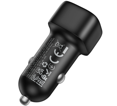 АЗП Borofone BZ34B Cloud PD20W+QC3.0 total 38W (1USB-A/1C) Black